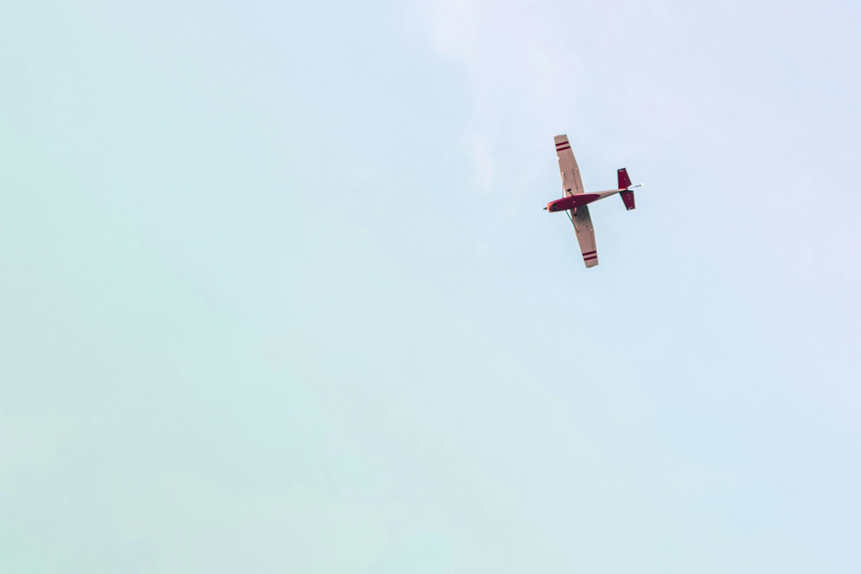 Flying and learning in the open blue